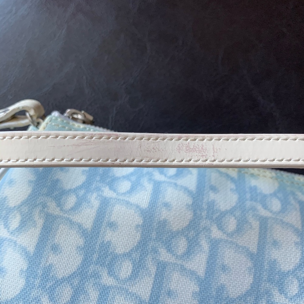 *RARE* Authentic Vintage Dior Canvas Trotter Monogram Saddle Bag - Picture 8 of 14